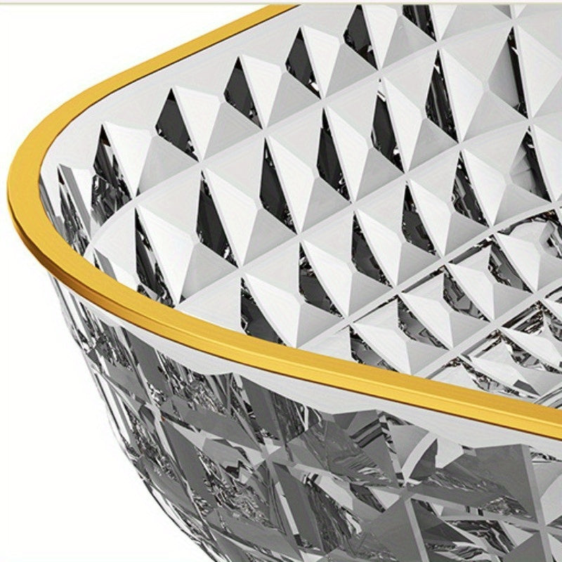 Elegant 4Piece Fruit and Dessert Bowl Set with Gold Rim