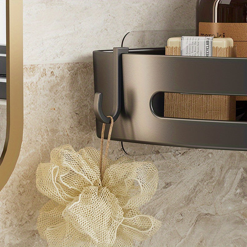 Compact WallMounted Corner Shelves Durable Bathroom Organizer