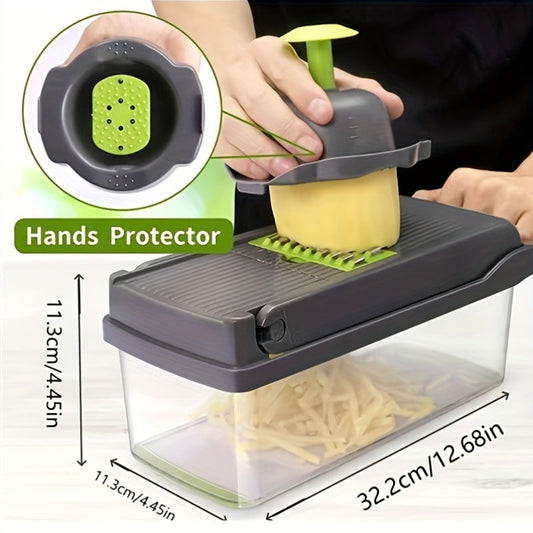 16in1 Multifunctional Vegetable Chopper Slicer Set