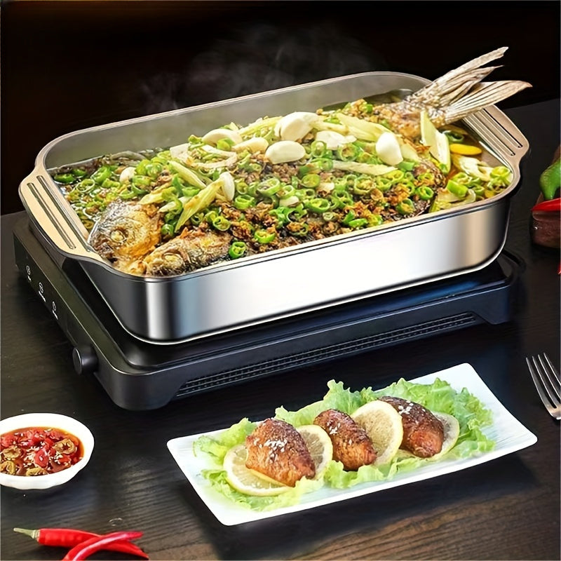 ExtraLarge NonStick Stainless Steel Baking Sheet with Lid