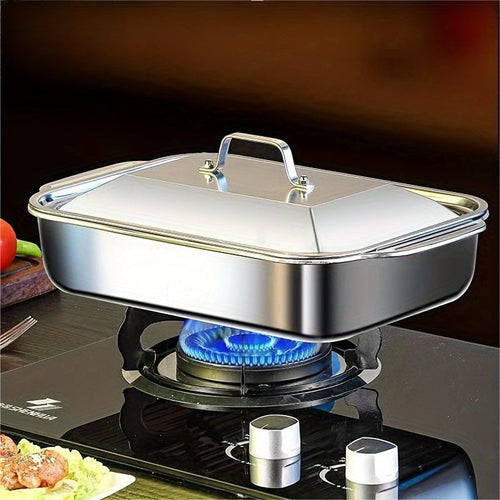 ExtraLarge NonStick Stainless Steel Baking Sheet with Lid