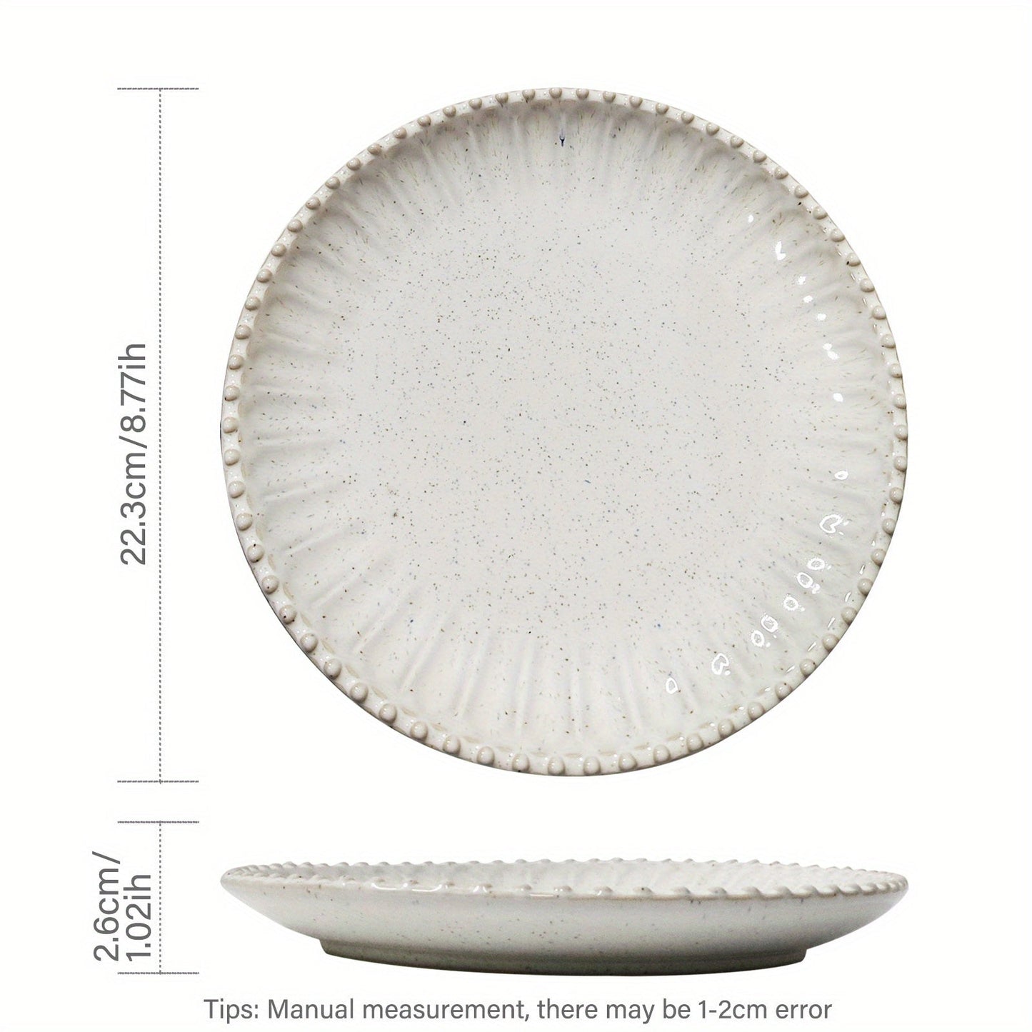Elegant Ceramic Plate Set Perfect for Meals Decor