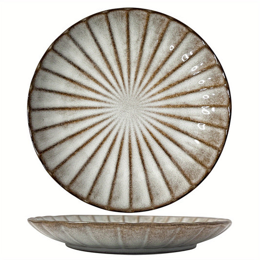 Versatile Ceramic Plate Set Perfect for Meals Decor