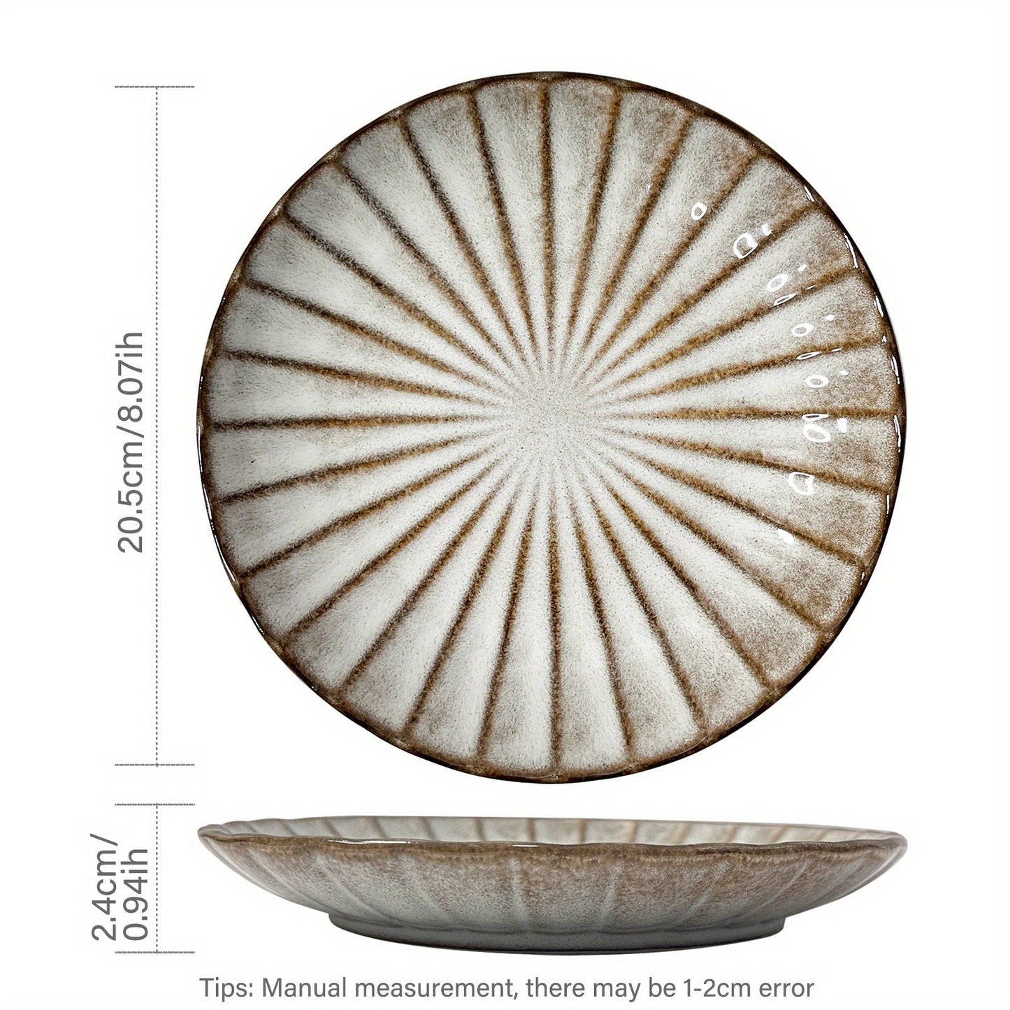 Versatile Ceramic Plate Set Perfect for Meals Decor