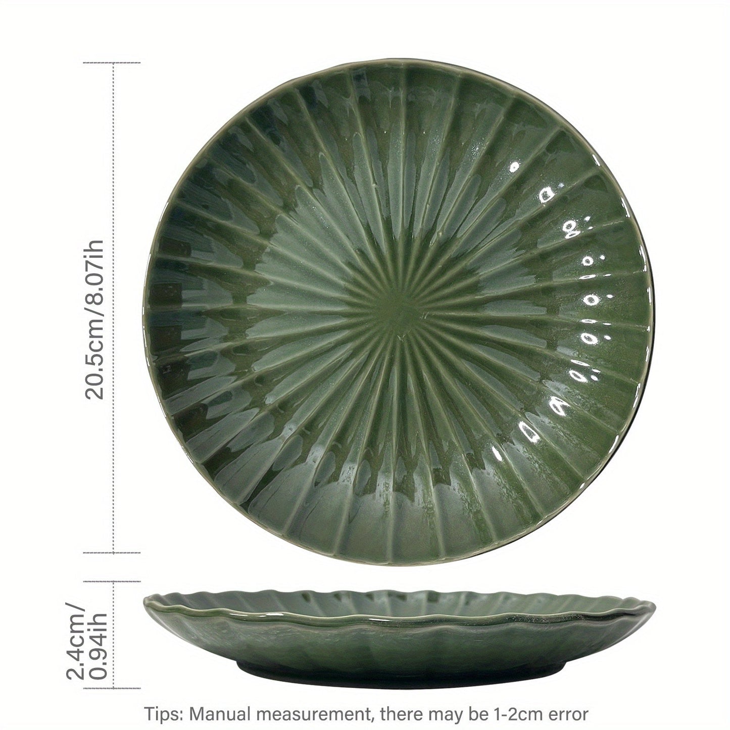 Versatile Ceramic Plate Set Perfect for Meals Decor