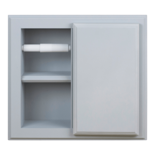 Haile Solid Wood Recessed Toilet Paper Holder With Storage Cubby