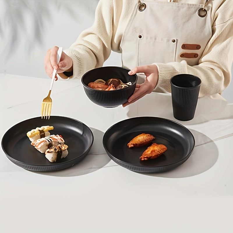 18Piece Unbreakable Dinnerware Set Microwave Dishwasher Safe