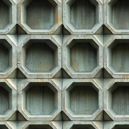Brutalist Concrete Grid