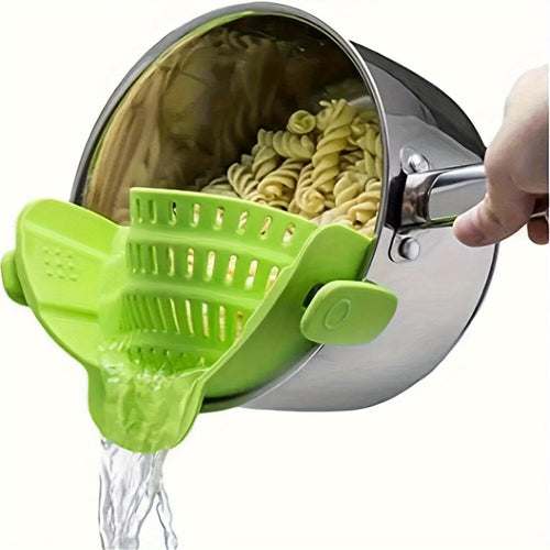 Versatile ClipOn Plastic Strainer for Kitchen Pots | Kitchen Essentials | Kitchen + Metal