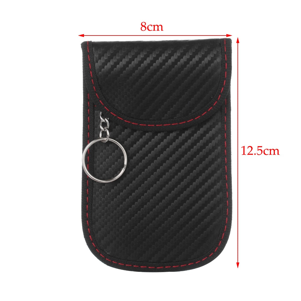 1PC Card Car Key Storage Bag FOB Signal Blocker