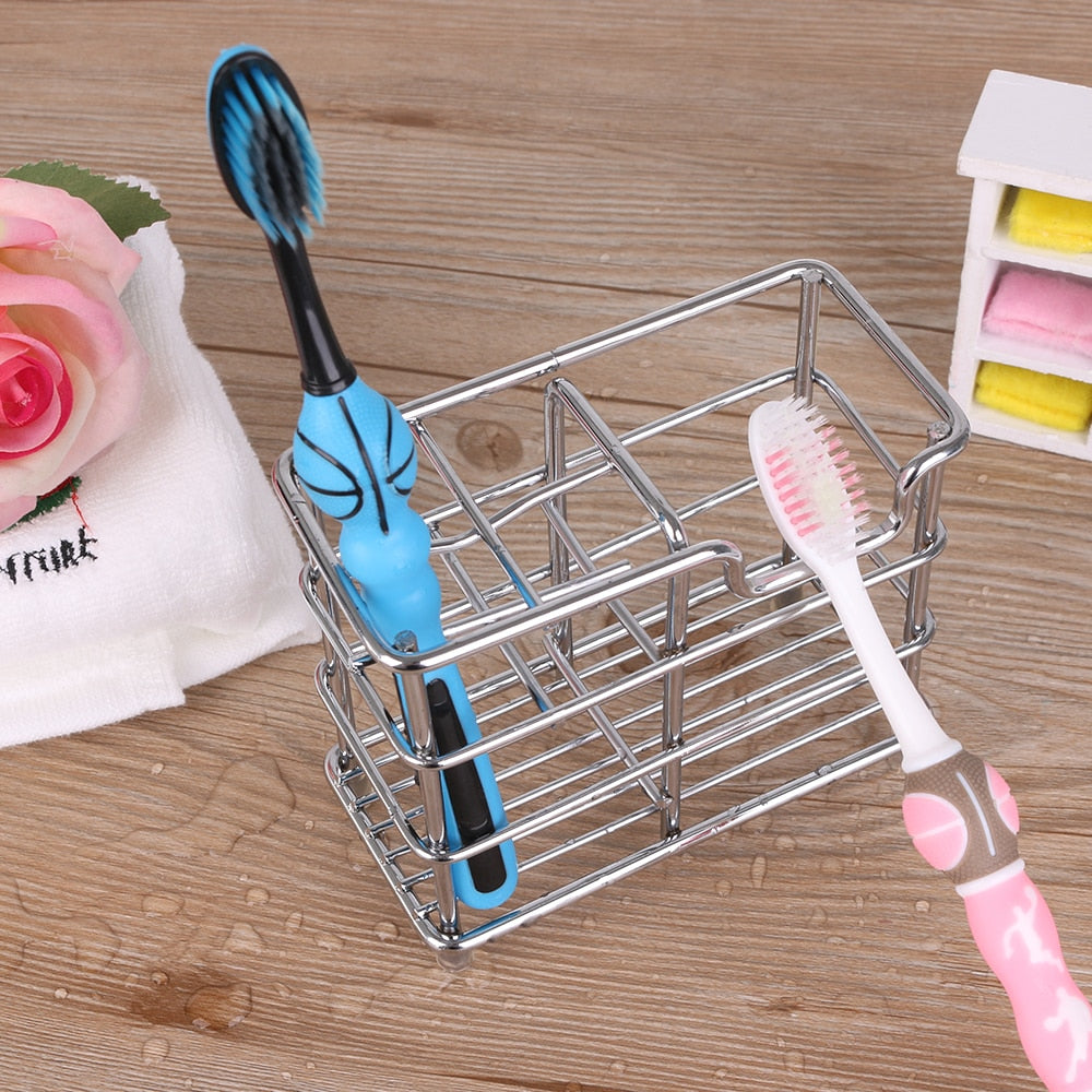 1PC Creative Stainless Steel Toothbrush Holder