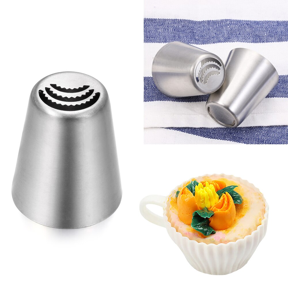 1PC Stainless Steel Cupcake Decorator Nozzles