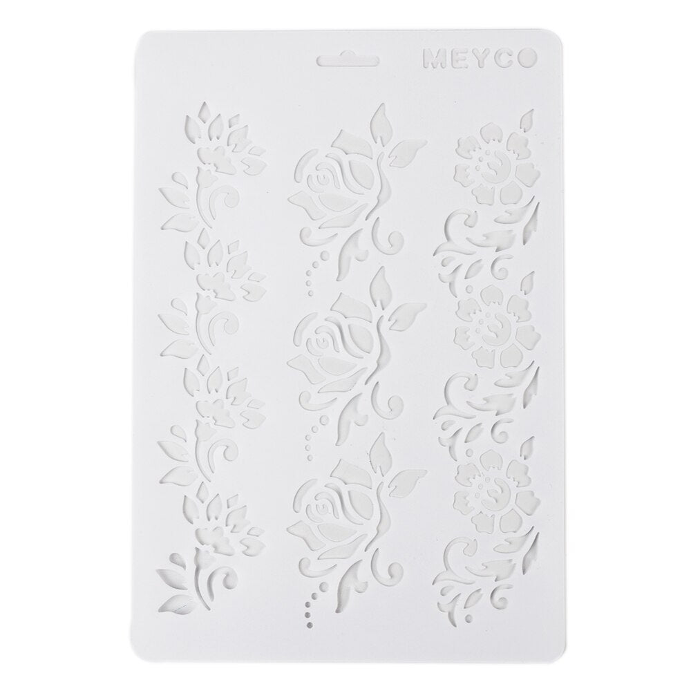 1Pc Flower Layering Stencils Painting Scrapbooking
