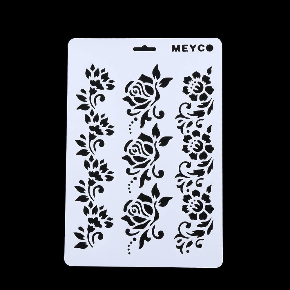 1Pc Flower Layering Stencils Painting Scrapbooking