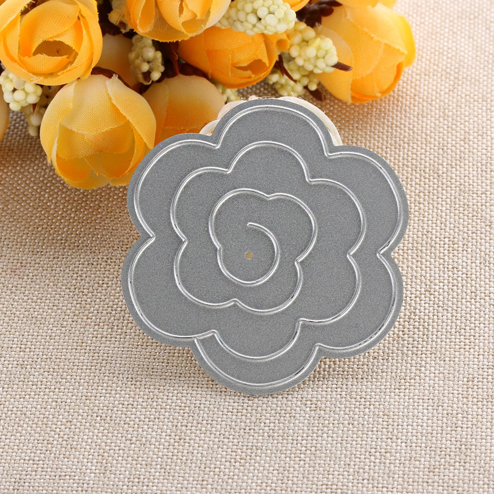 1Pc Metal Flower Shape Cutting Dies Stencils DIY