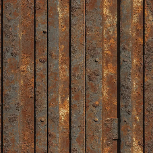 Urban Forge Rusted Panel Wallpaper
