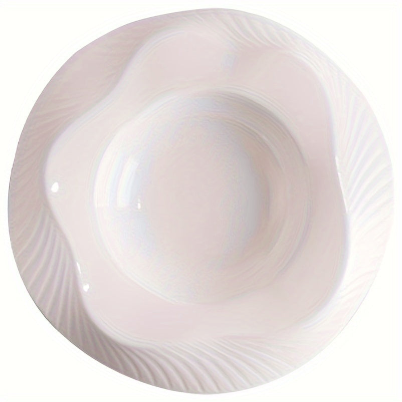 Chic Ceramic Serving Plates for Gourmet Desserts 25cm Diameter