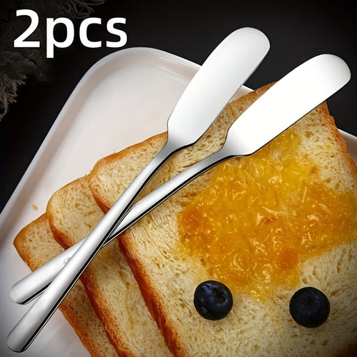 2Piece Stainless Steel Cheese Butter Knife Set