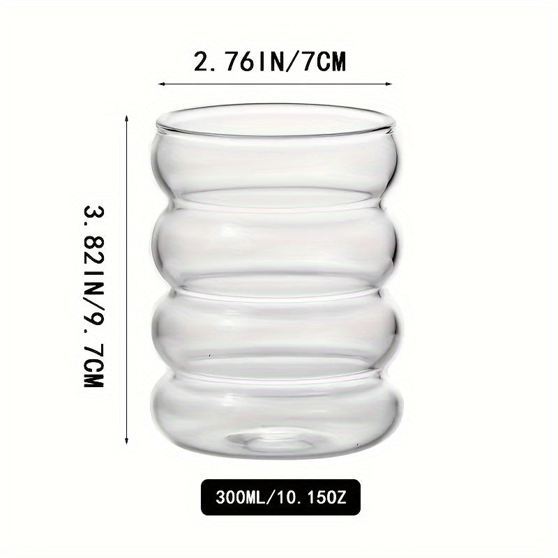 Caterpillar Glass Cups Set Versatile Drinkware for All Seasons