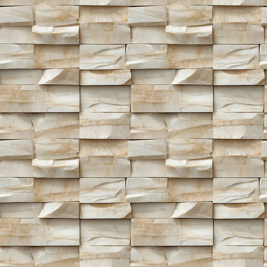 Ethereal Marble Block Wall