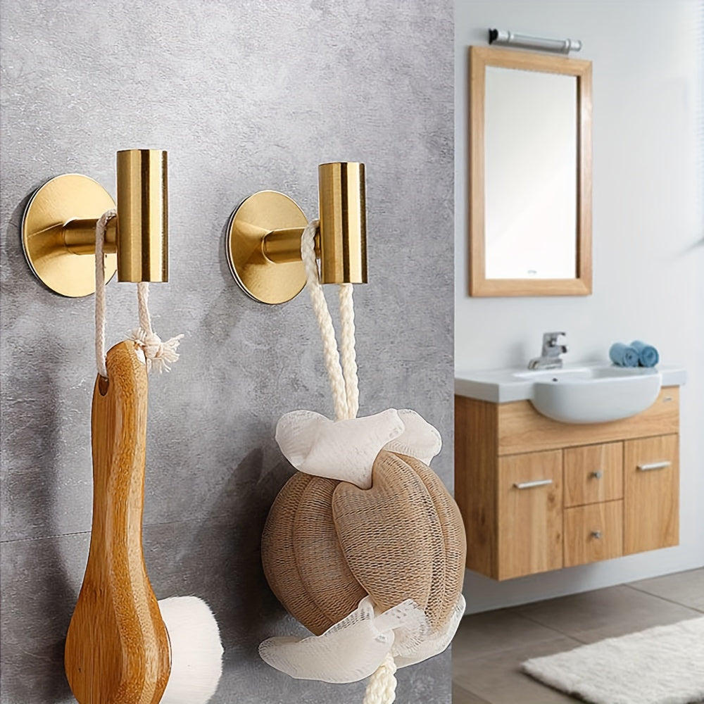 Set of Modern Metal SelfAdhesive Towel Hooks