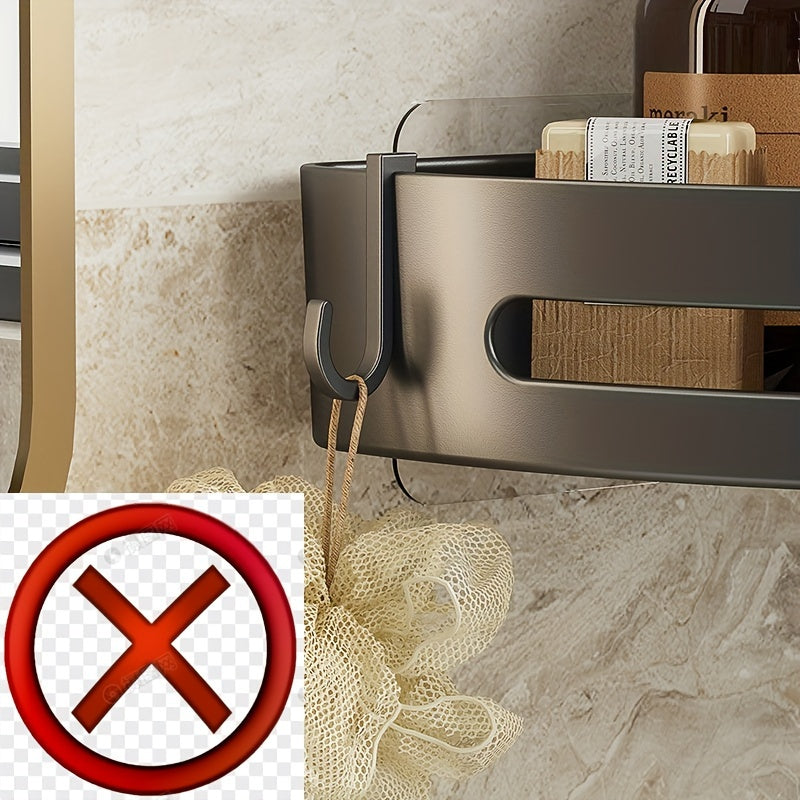 Compact WallMounted Corner Shelves Durable Bathroom Organizer
