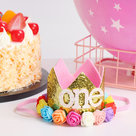 1st New Party Headband Hat Boy Girl First Birthday