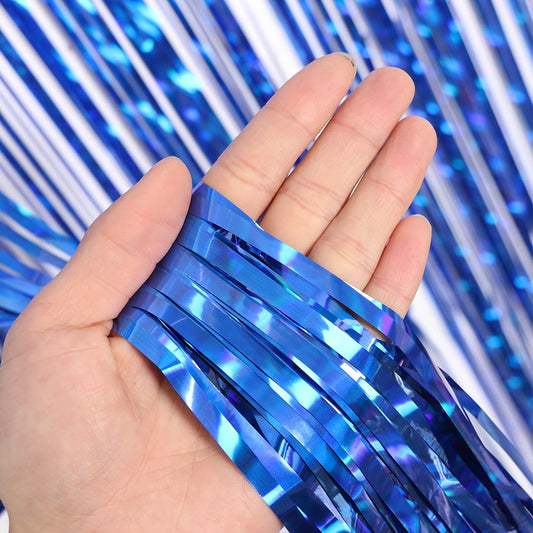 2/3M Colorful Rainbow Backdrop Foil Curtains