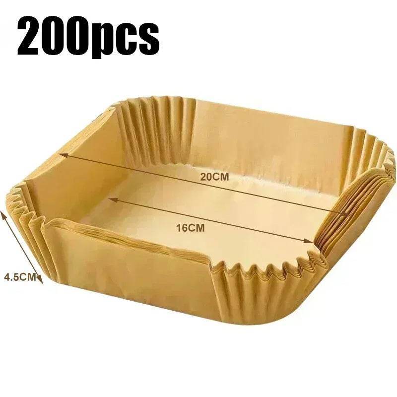 Air Fryer Paper Accessories Airfryer Baking Paper Disposable Liners, Non stick Parchment Aerogrill Paper for Convection Oven