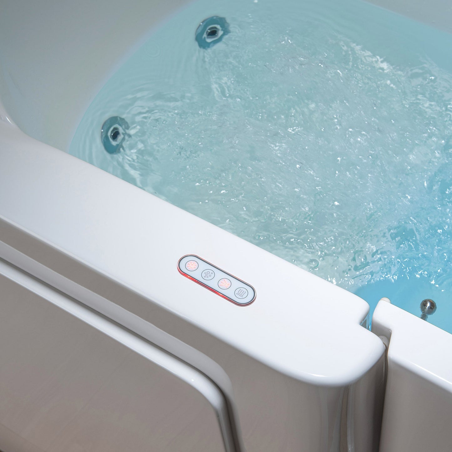 WOODBRIDGE 54 in. x 30 in. Right Hand Walk-In Air & Whirlpool Jets Hot Tub