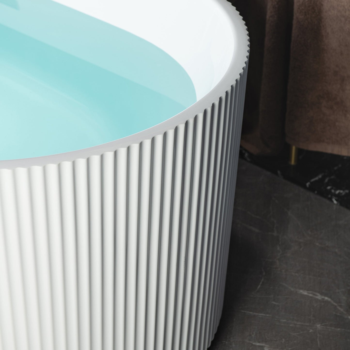 WOODBRIDGE 67" L x 31-1/2" W Freestanding Contemporary Soaking Bathtub