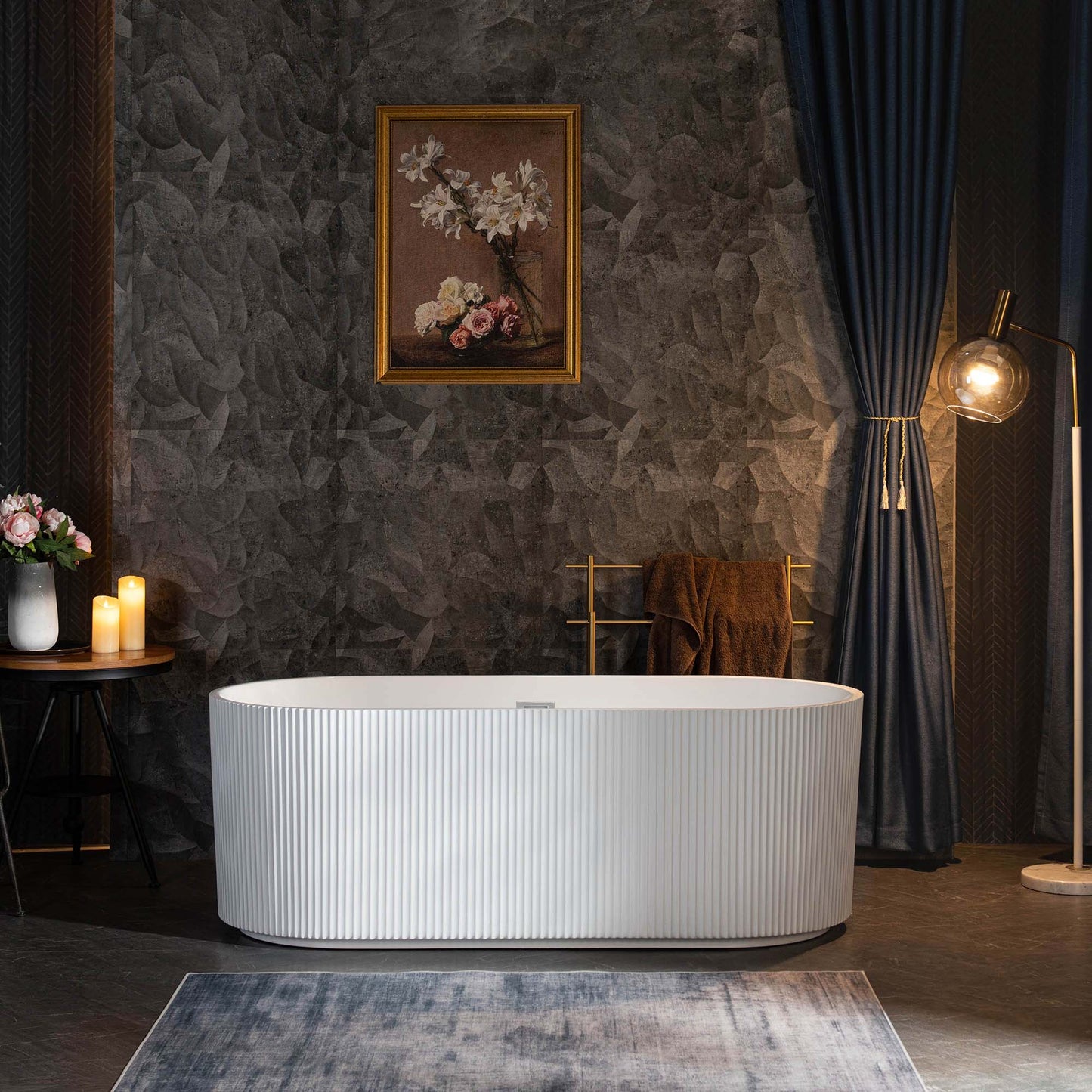 WOODBRIDGE 67" L x 31-1/2" W Freestanding Contemporary Soaking Bathtub