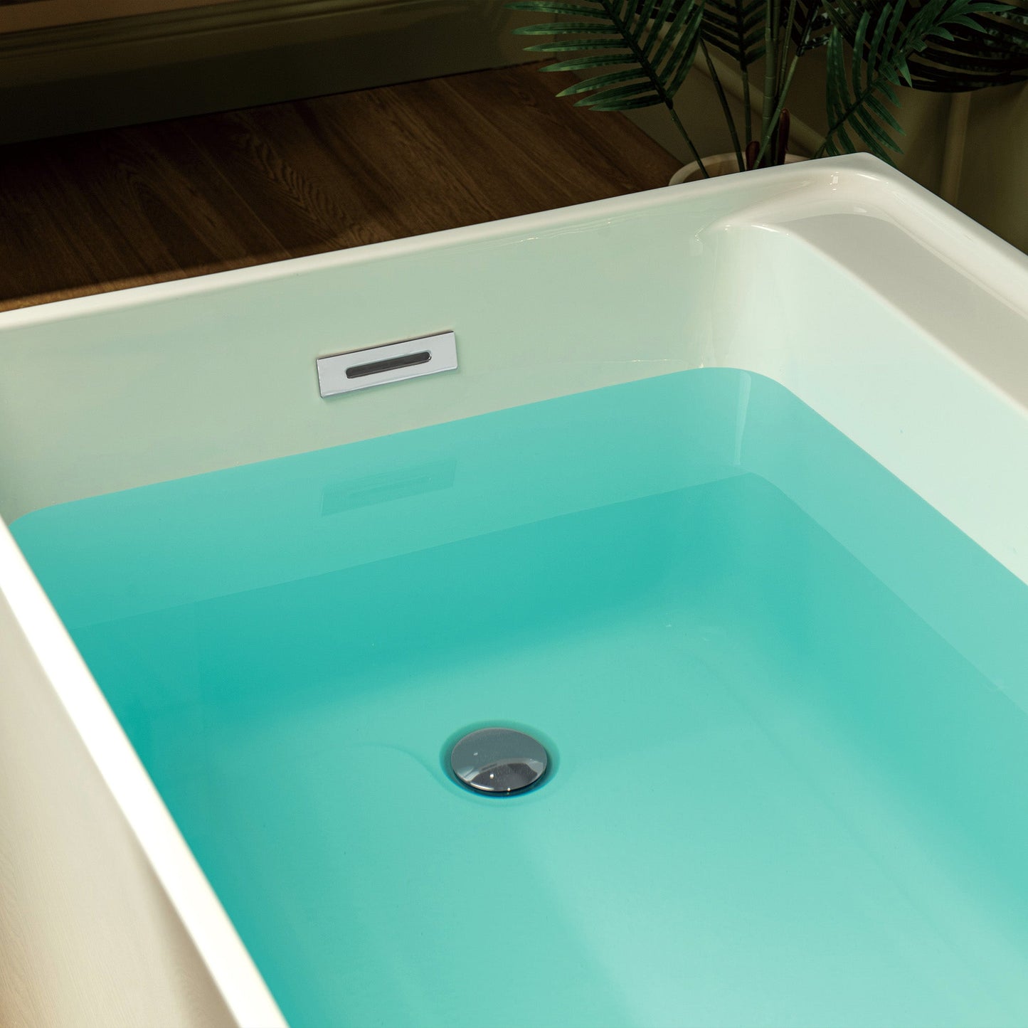 WOODBRIDGE 66-7/8" L x 31-1/2" W Freestanding Contemporary Soaking Bathtub