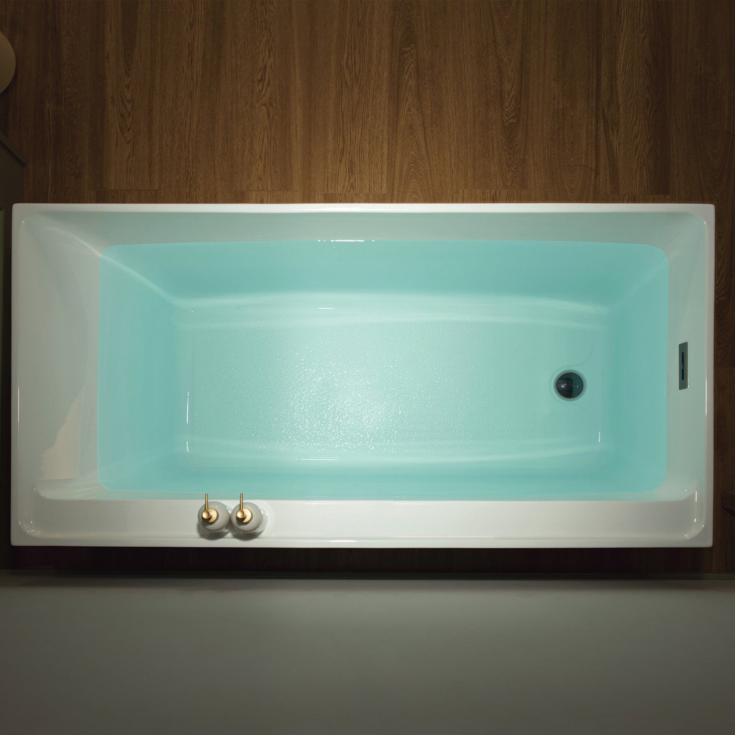WOODBRIDGE 59" L x 29-1/2" W Freestanding Contemporary Soaking Bathtub