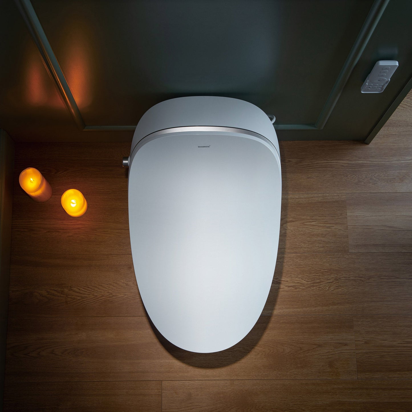 WOODBRIDGE LT610 One Piece Elongated Smart Toilet Bidet with Auto Open and Close Seat and Lid, Auto Flush, Heated Seat and Integrated Multi Function Remote Control, White