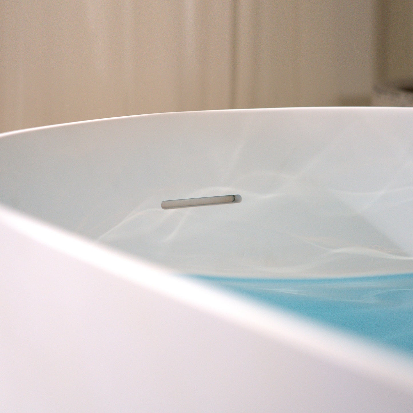 WOODBRIDGE 61-1/4" L x 30-3/4" W Stone Resin Luxury Contemporary Solid Surface Freestanding Soaking Bathtub