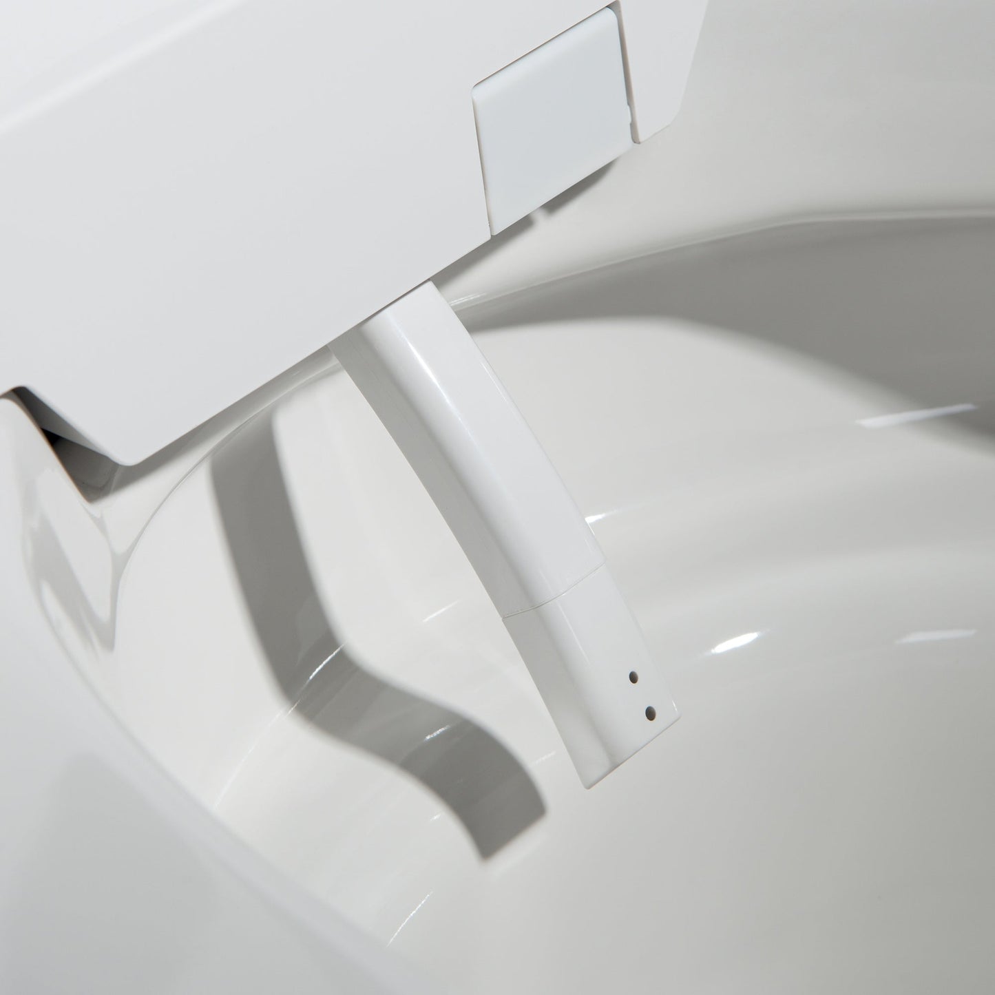 WOODBRIDGE Intelligent Smart Bidet Toilet, Auto Open & Close, Auto Quiet Flush, Backup Mechanical Flush, and Advanced Deodorization, White, B0980S
