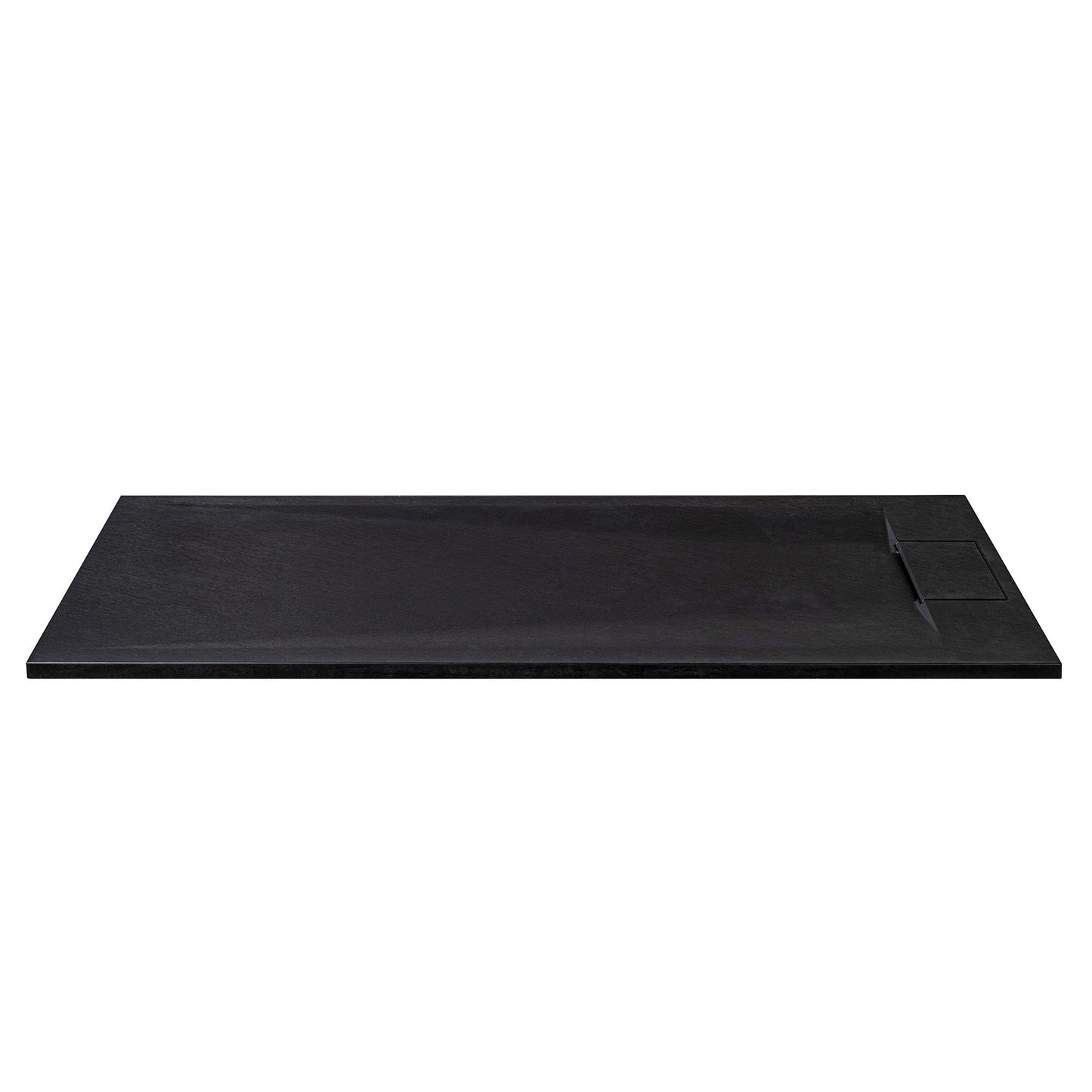 WOODBRIDGE 47.5 in L x 31.5 in W Zero Threshold End Drain Shower Base with Reversible Drain Placement, Matching Decorative Drain Plate and Tile Flange, Wheel Chair Access, Low Profile