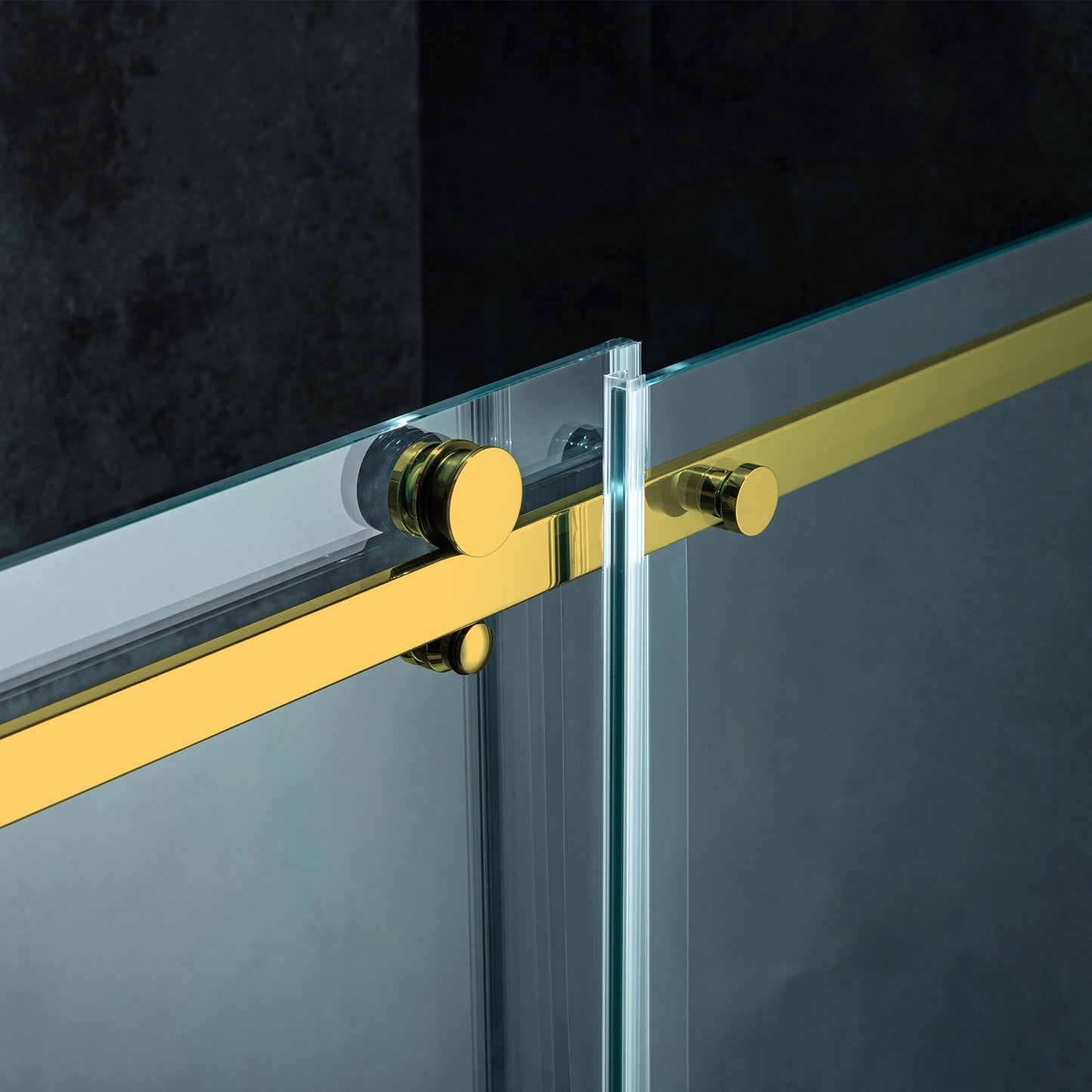 WOODBRIDGE Frameless Single Sliding Shower Doors, 56-60" Width x 62" Height with 5/16"(8mm) Clear Tempered Glass and Explosion-Proof Film