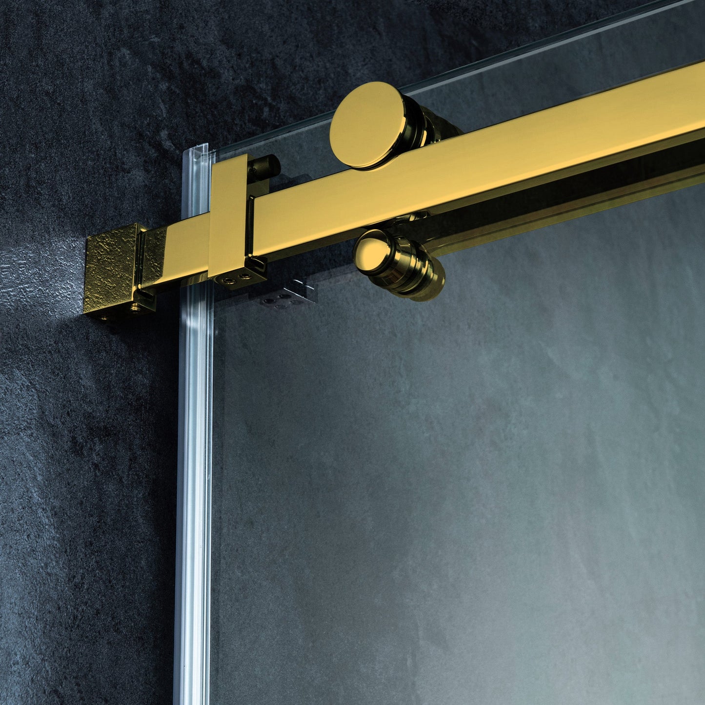 WOODBRIDGE Frameless Single Sliding Shower Doors, 56-60" Width x 62" Height with 5/16"(8mm) Clear Tempered Glass and Explosion-Proof Film