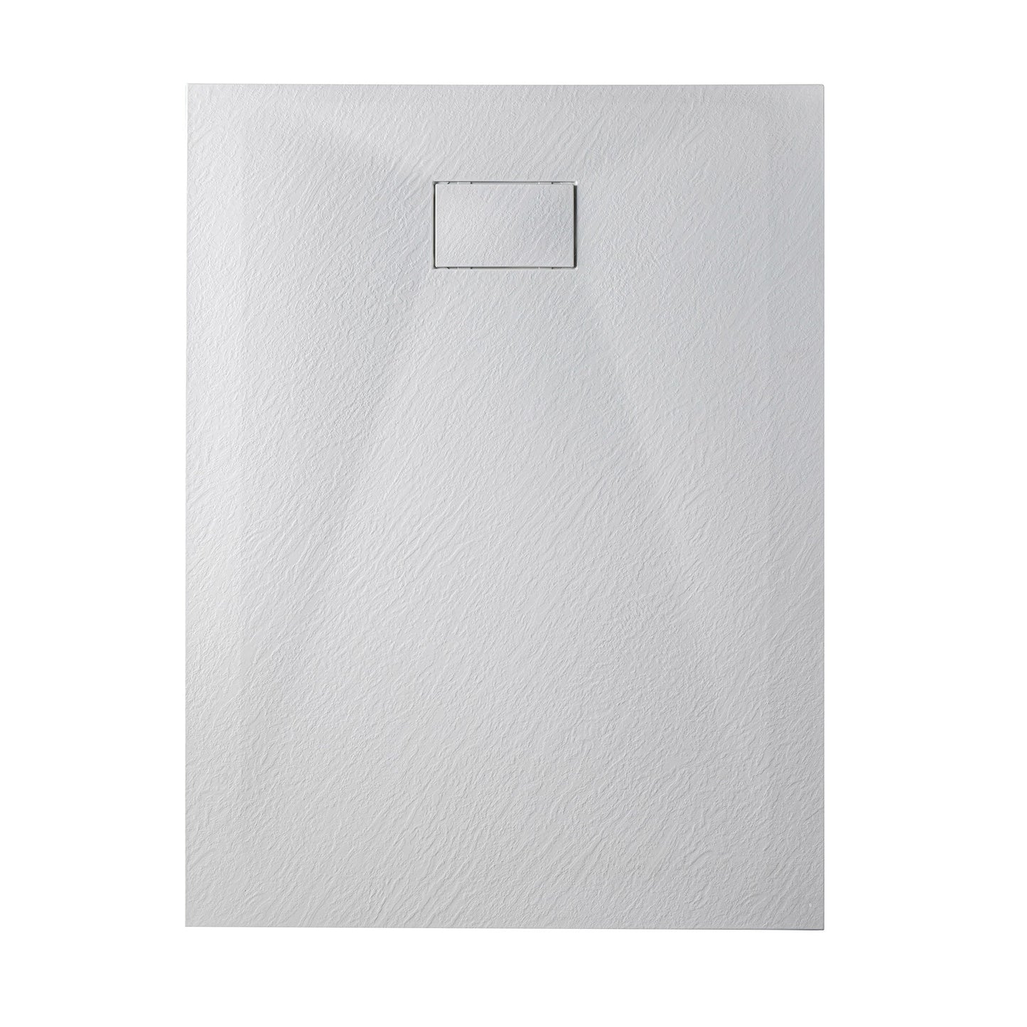 WOODBRIDGE 47.25 in L x 31.5 in W Zero Threshold End Drain Shower Base with Reversible Drain Placement, Matching Decorative Drain Plate and Tile Flange, Wheel Chair Access, Low Profile