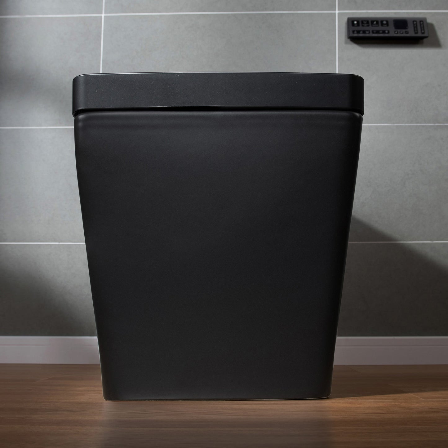 WOODBRIDGE EBT-MB03 One Piece Square Smart Bidet Toilet with Auto Open & Close, Foot Sensor, Auto Flush, Multiple Spray Modes, Heated Seat, Warm Water and Air Dryer, Auto LED Nightlight, Matte Black