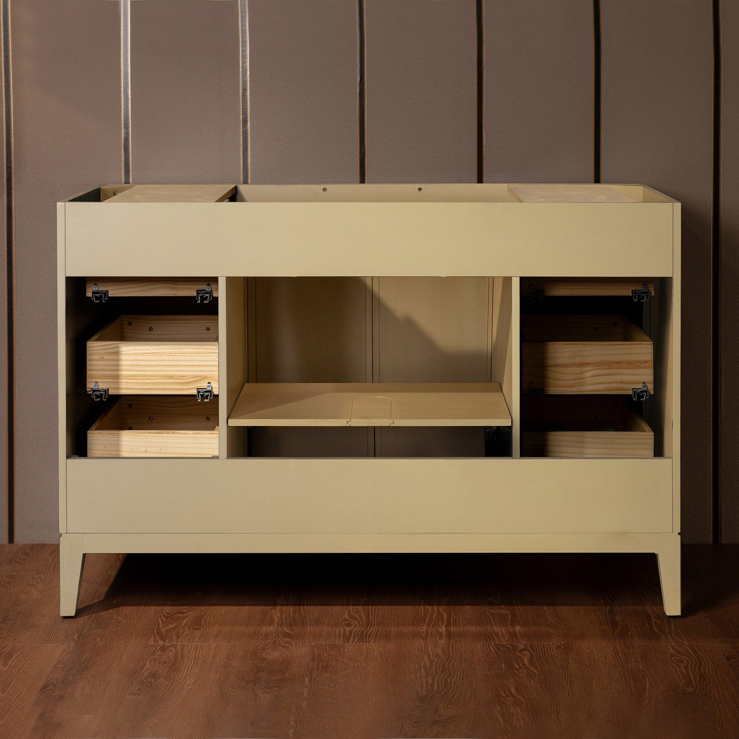 WOODBRIDGE 49" White Single Sink Bathroom Vanity Engineered Stone Top, Pre-drilled for 8 in. widespread faucets, Solid Wood Frame & Drawers, Fully Assembled and Ready to Install.