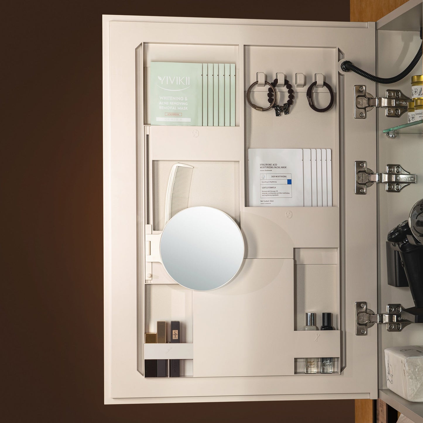 WOODBRIDGE Modern Rectangle 19.75" W x 27.75" H Smart Storage Medicine Cabinet with Anti-Fog Mirror, LED Lighting, and Compact Design