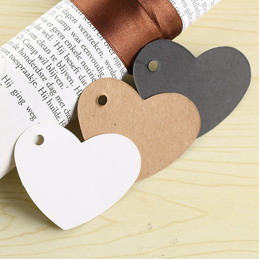 20PC DIY Heart Shape Side Hole Paper Craft Price