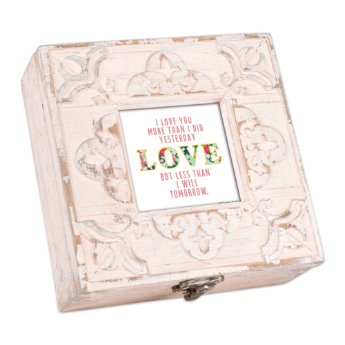 I Love You More Today Petite Musical Keepsake Box