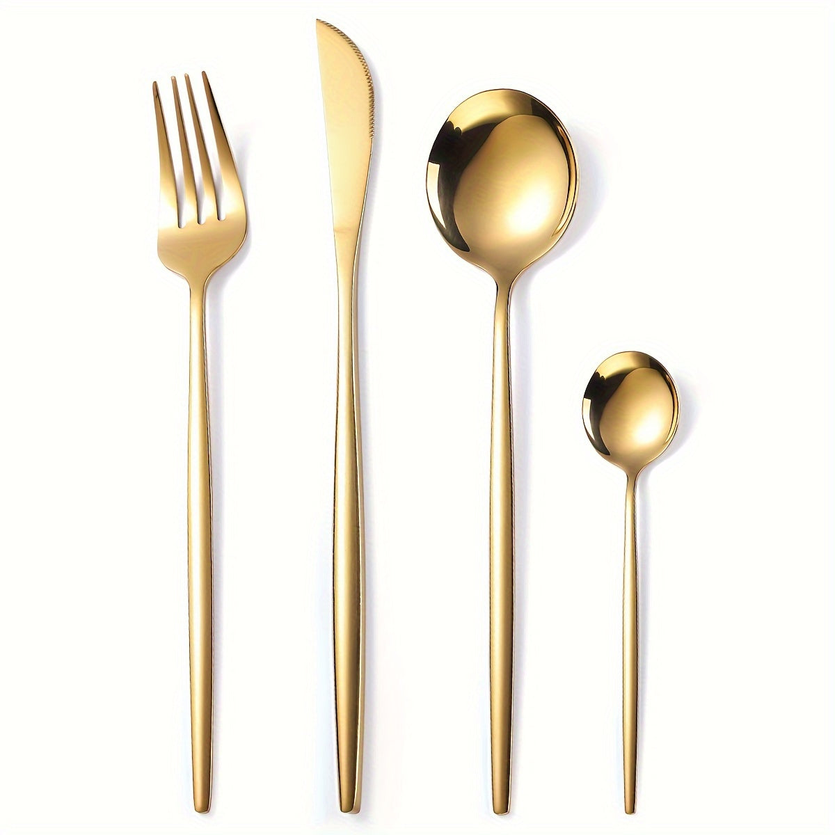 30pc Stainless Steel Cutlery Set Knives Forks Spoons