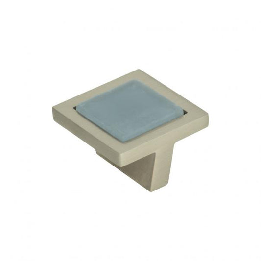 Spa Blue Square Knob
