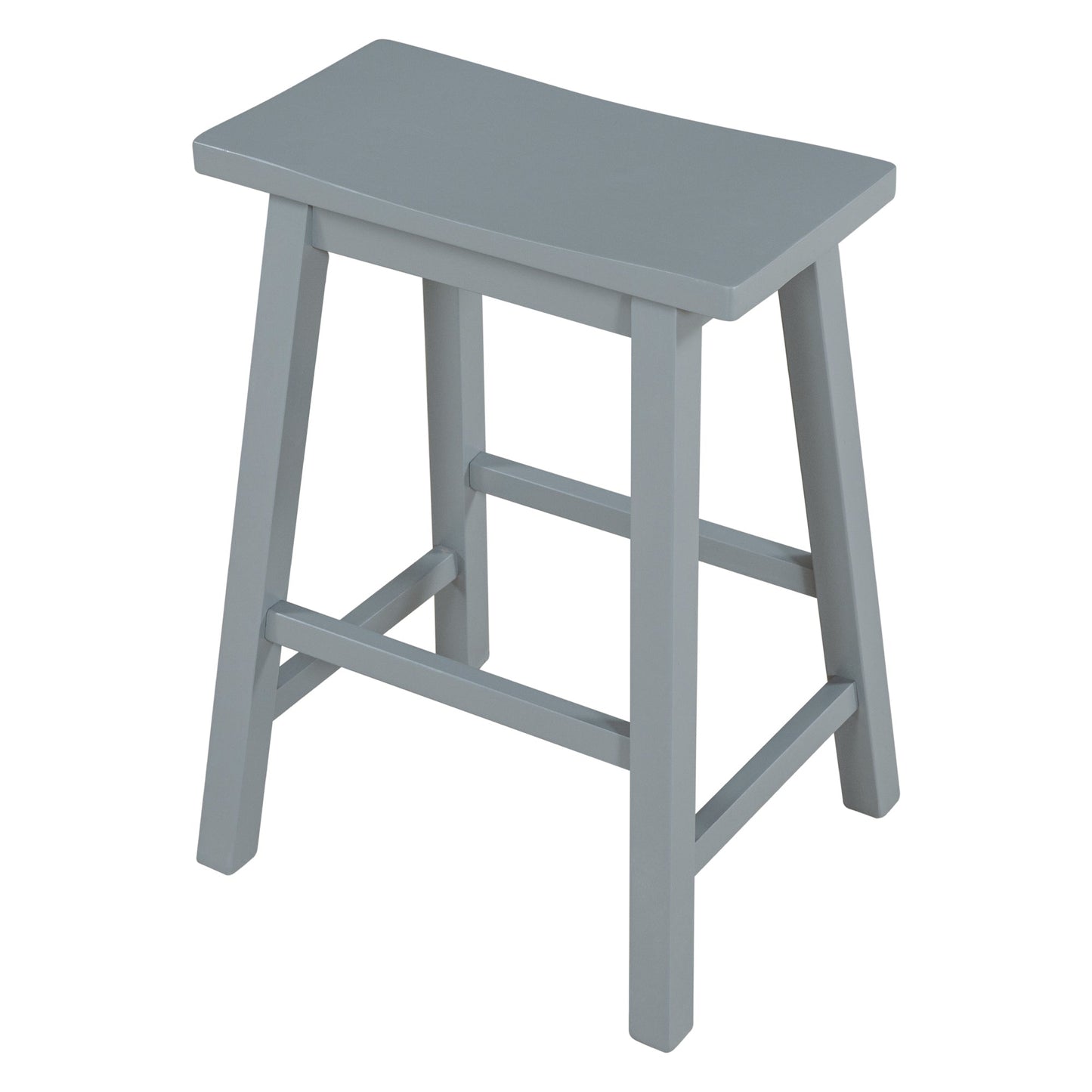 Farmhouse Rustic 2-piece Counter Height Wood Kitchen Dining Stools | Home Decor | Kitchen + Metal
