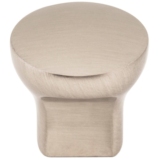 1" Diameter Satin Nickel Round Brenton Cabinet Knob